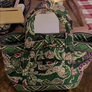 Vera Bradley Chelsea Green Paisley